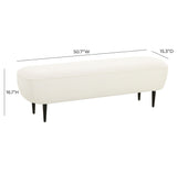 TOV Denise Cream Boucle Bench
