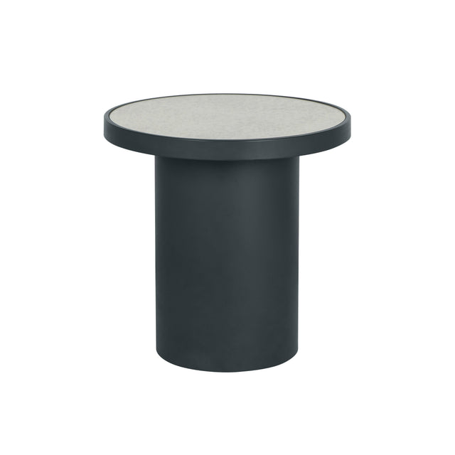 TOV Nautilus Antique Silver Mirrored Side Table