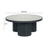 TOV Nautilus Antique Silver Mirrored Coffee Table