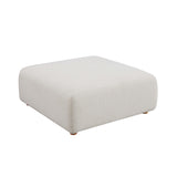 TOV Hangover Cream Boucle Ottoman