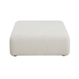 TOV Hangover Cream Boucle Ottoman