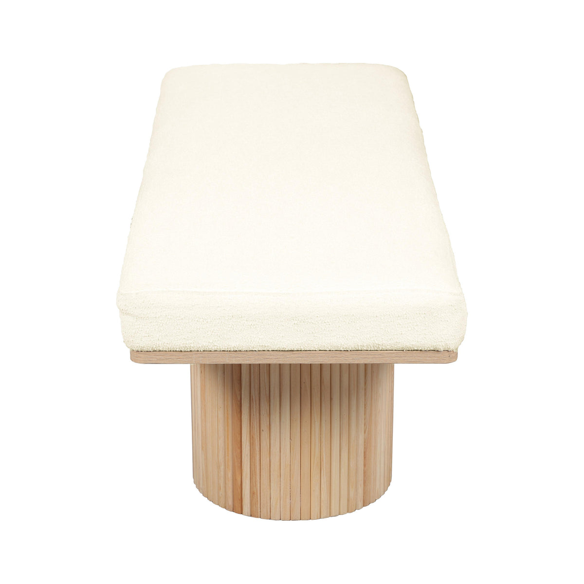 TOV Sagano White Dyed-Yarn Bench