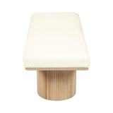 TOV Sagano White Dyed-Yarn Bench