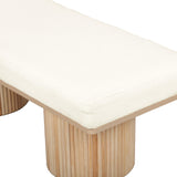 TOV Sagano White Dyed-Yarn Bench
