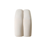 TOV Leigh Cream Velvet Channeled Bench