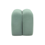 TOV Leigh Green Velvet Channeled Bench