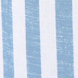TOV Dex Pastel Blue Striped Linen Ottoman