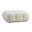 TOV Calliope Cream Vegan Shearling Modular Ottoman