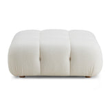 TOV Calliope Cream Vegan Shearling Modular Ottoman