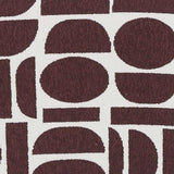 TOV Pippa Merlot Geometric Jacquard Weave Stool