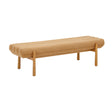 TOV Julianna Sunflower Yellow Heavy Linen Bench