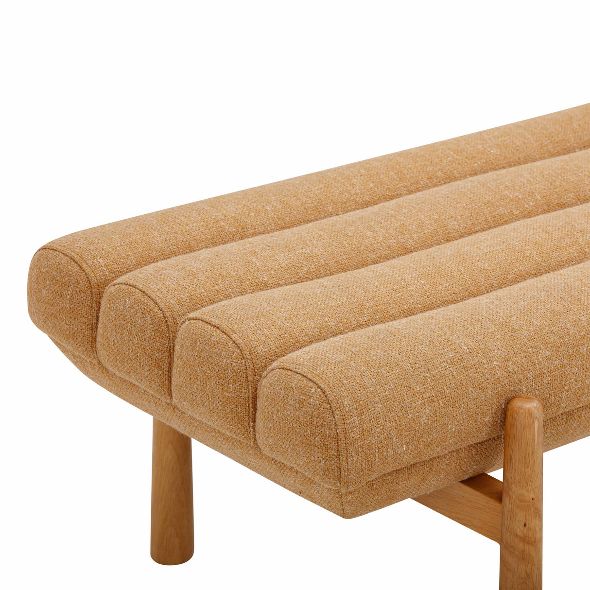 TOV Julianna Sunflower Yellow Heavy Linen Bench