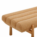 TOV Julianna Sunflower Yellow Heavy Linen Bench