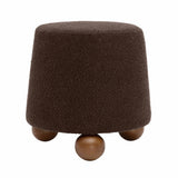 TOV Jaine Chocolate Brown Boucle Stool