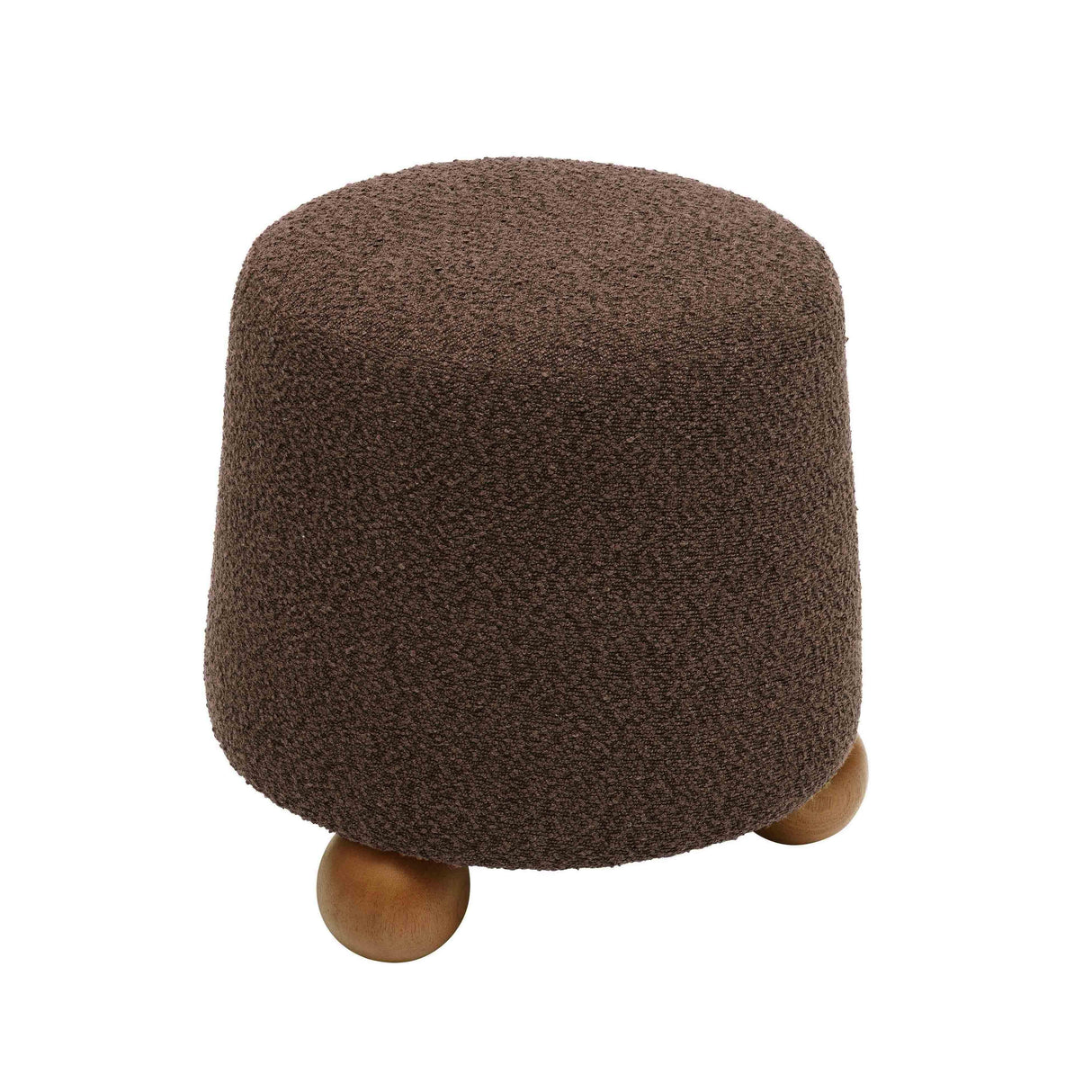 TOV Jaine Chocolate Brown Boucle Stool
