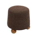 TOV Jaine Chocolate Brown Boucle Stool