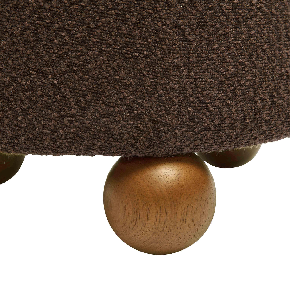 TOV Jaine Chocolate Brown Boucle Stool