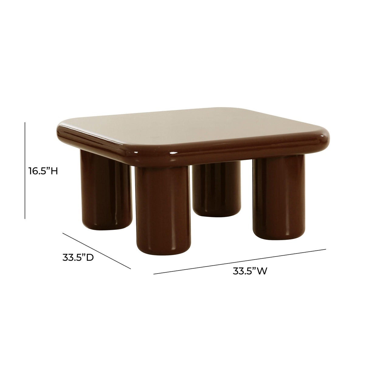 TOV Memphis Chocolate Brown Coffee Table