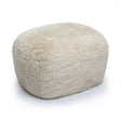 TOV Britt Natural Vegan Shearling Ottoman