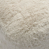 TOV Britt Natural Vegan Shearling Ottoman