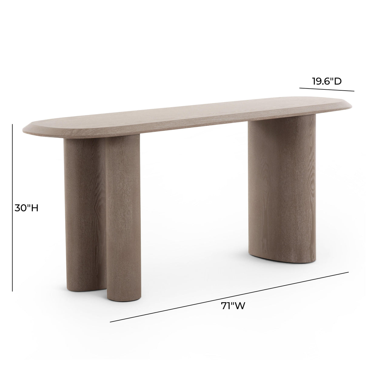 TOV Rhema Washed Ash Console Table