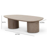 TOV Rhema Washed Ash Oblong Coffee Table