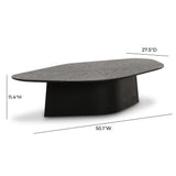 TOV Roche Black Ash Low Coffee Table