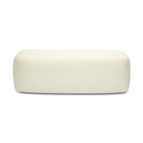 TOV Graceland Cream Faux Mohair Bench