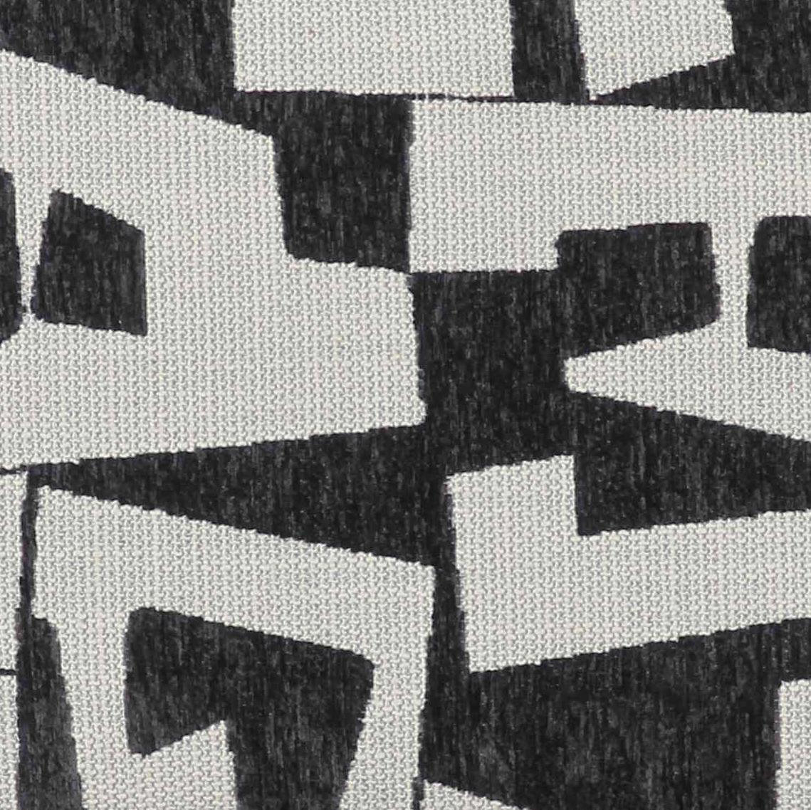 TOV Lena Black and White Jacquard Bench