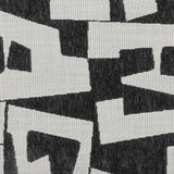 TOV Lena Black and White Jacquard Bench
