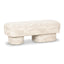 TOV Lena Cream Jacquard Bench