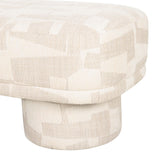 TOV Lena Cream Jacquard Bench
