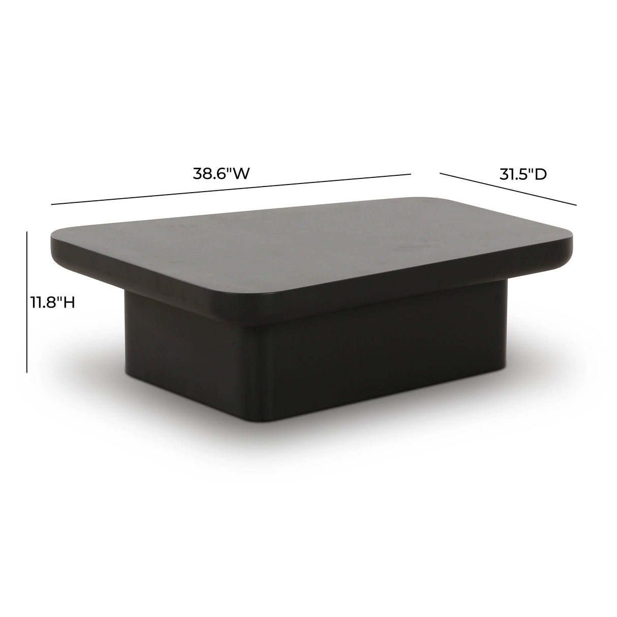 TOV Yoko Black Large Coffee Table