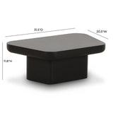 TOV Yoko Black Small Coffee Table