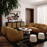 TOV Jaine Cream Boucle Stool