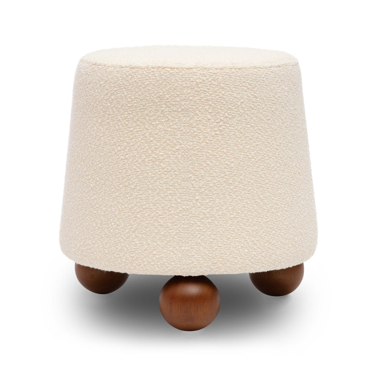 TOV Jaine Cream Boucle Stool