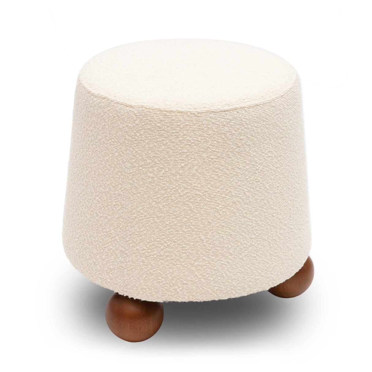 TOV Jaine Cream Boucle Stool