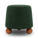 TOV Jaine Forest Green Boucle Stool
