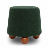 TOV Jaine Forest Green Boucle Stool