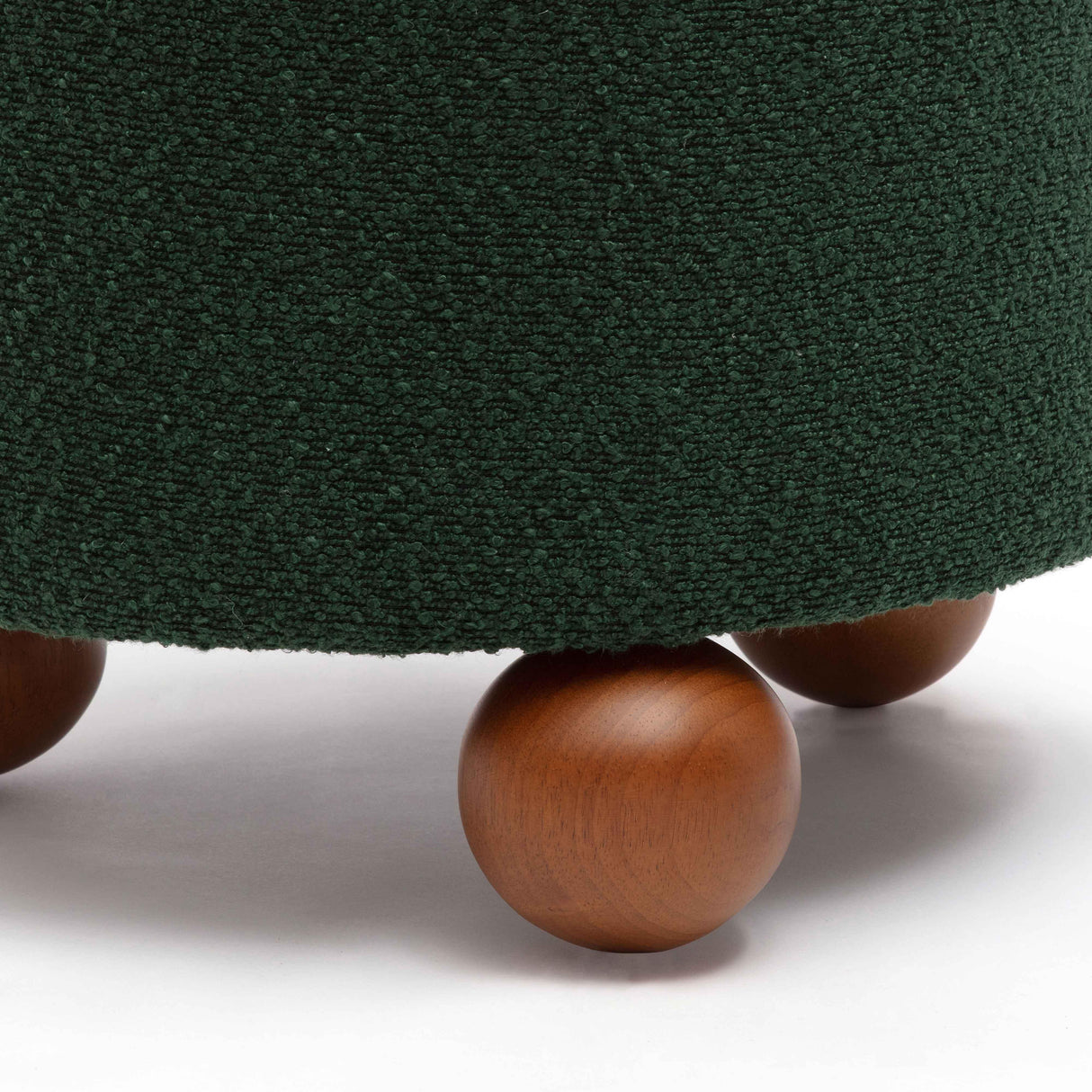 TOV Jaine Forest Green Boucle Stool