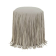 TOV Shag Me Grey Performance Vegan Leather Ottoman