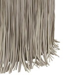 TOV Shag Me Grey Performance Vegan Leather Ottoman