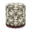 TOV Dex Taupe Leopard Jacquard Ottoman