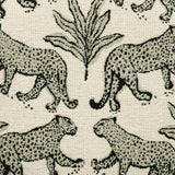 TOV Dex Taupe Leopard Jacquard Ottoman