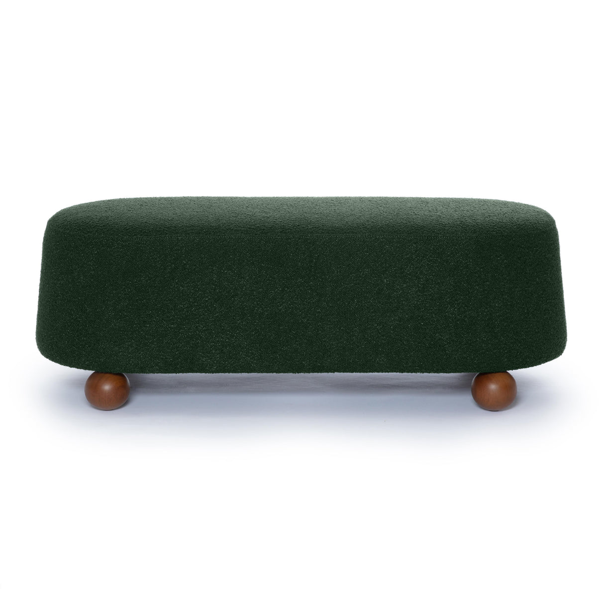 TOV Jaine Forest Green Boucle Large Ottoman