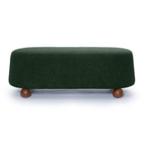 TOV Jaine Forest Green Boucle Large Ottoman