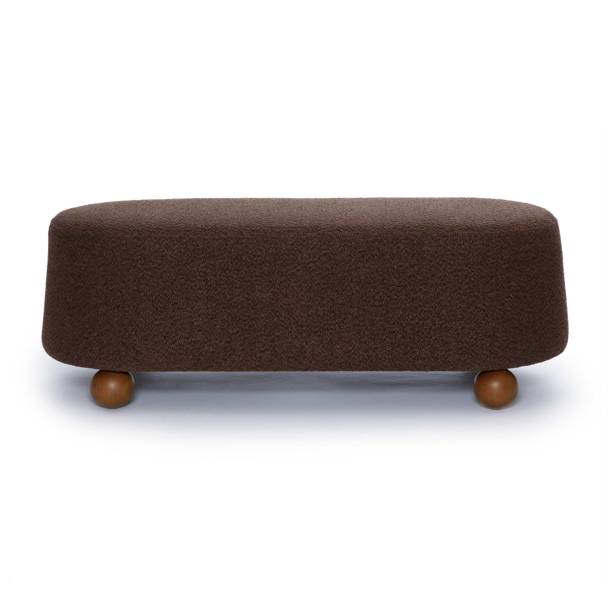 TOV Jaine Brown Boucle Large Ottoman