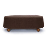 TOV Jaine Brown Boucle Large Ottoman