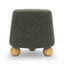 TOV Jaine Forest Green Loose Mohair Ottoman