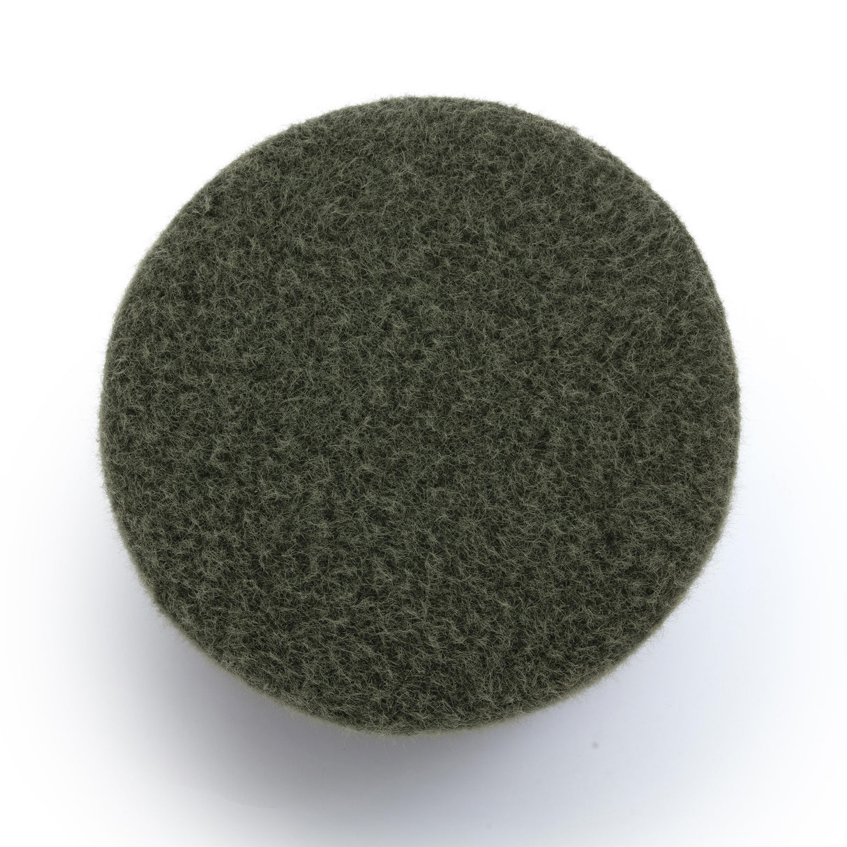 TOV Jaine Forest Green Loose Mohair Ottoman